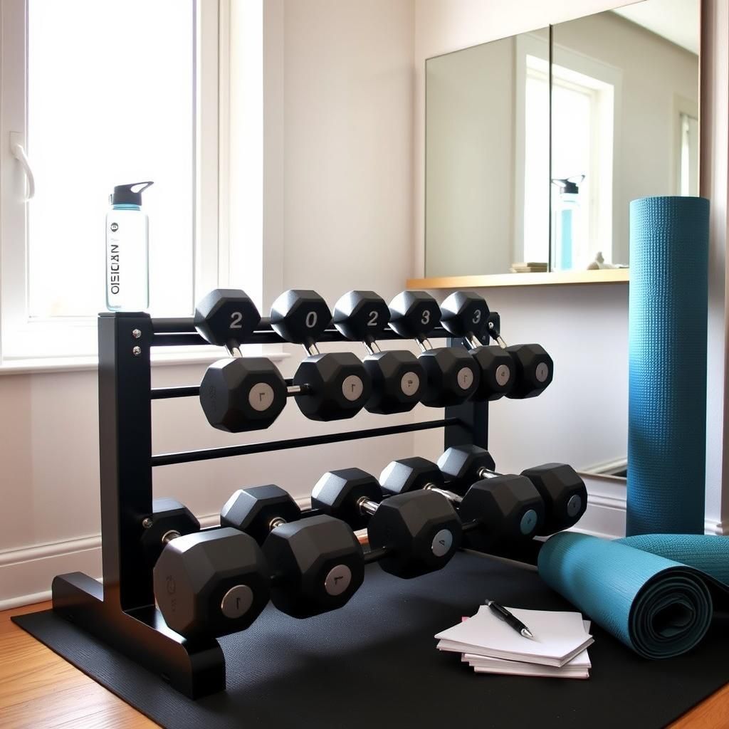 Dumbbell Setup for Workout