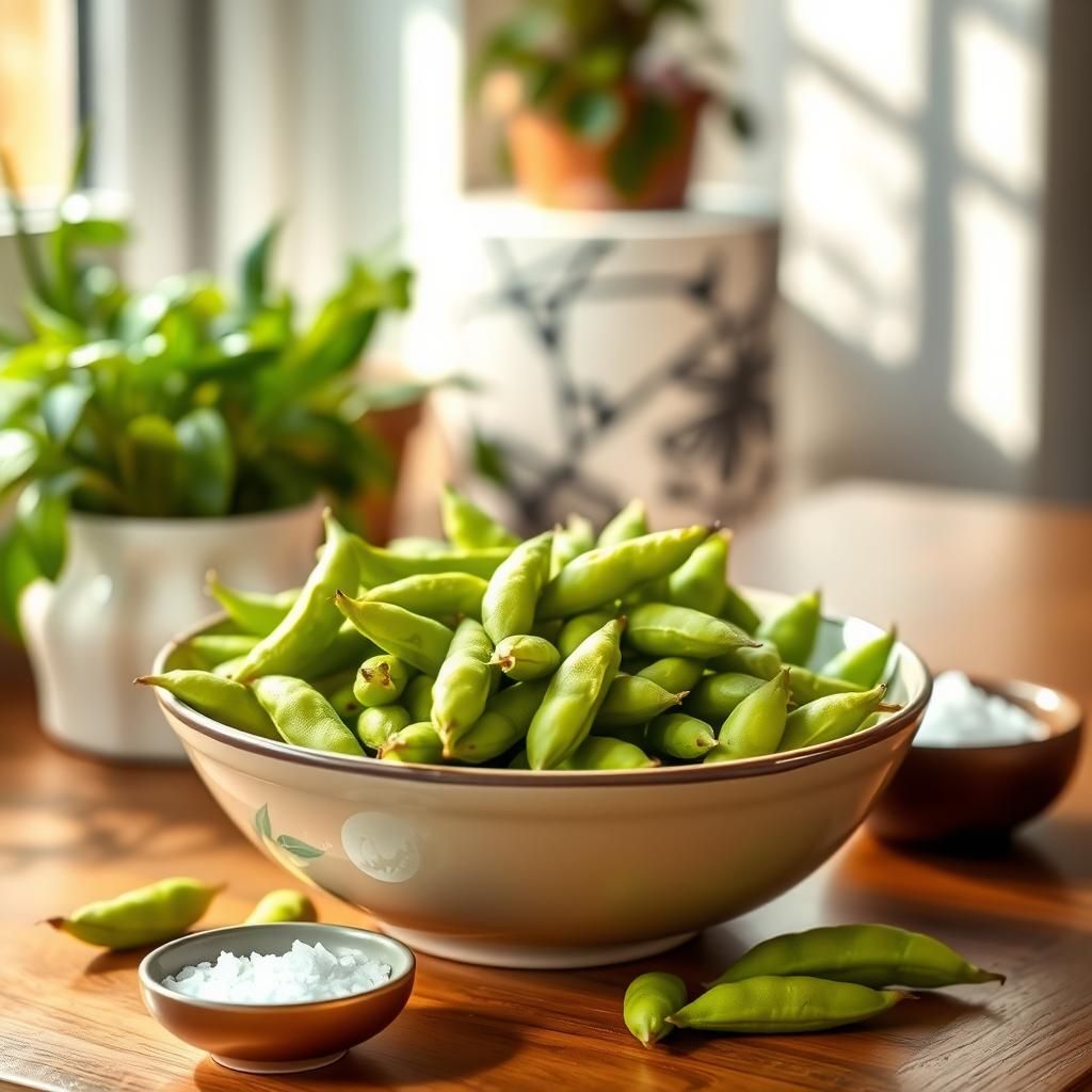 Edamame Snack Presentation - Final dish photo (Edamame)