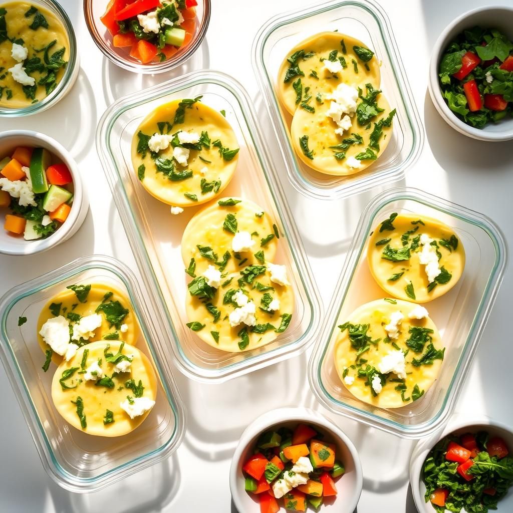 Egg Bites with Spinach and Feta
