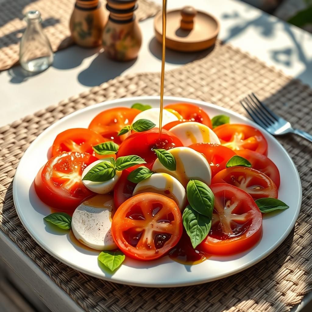 Elegant Caprese Salad with Avocado