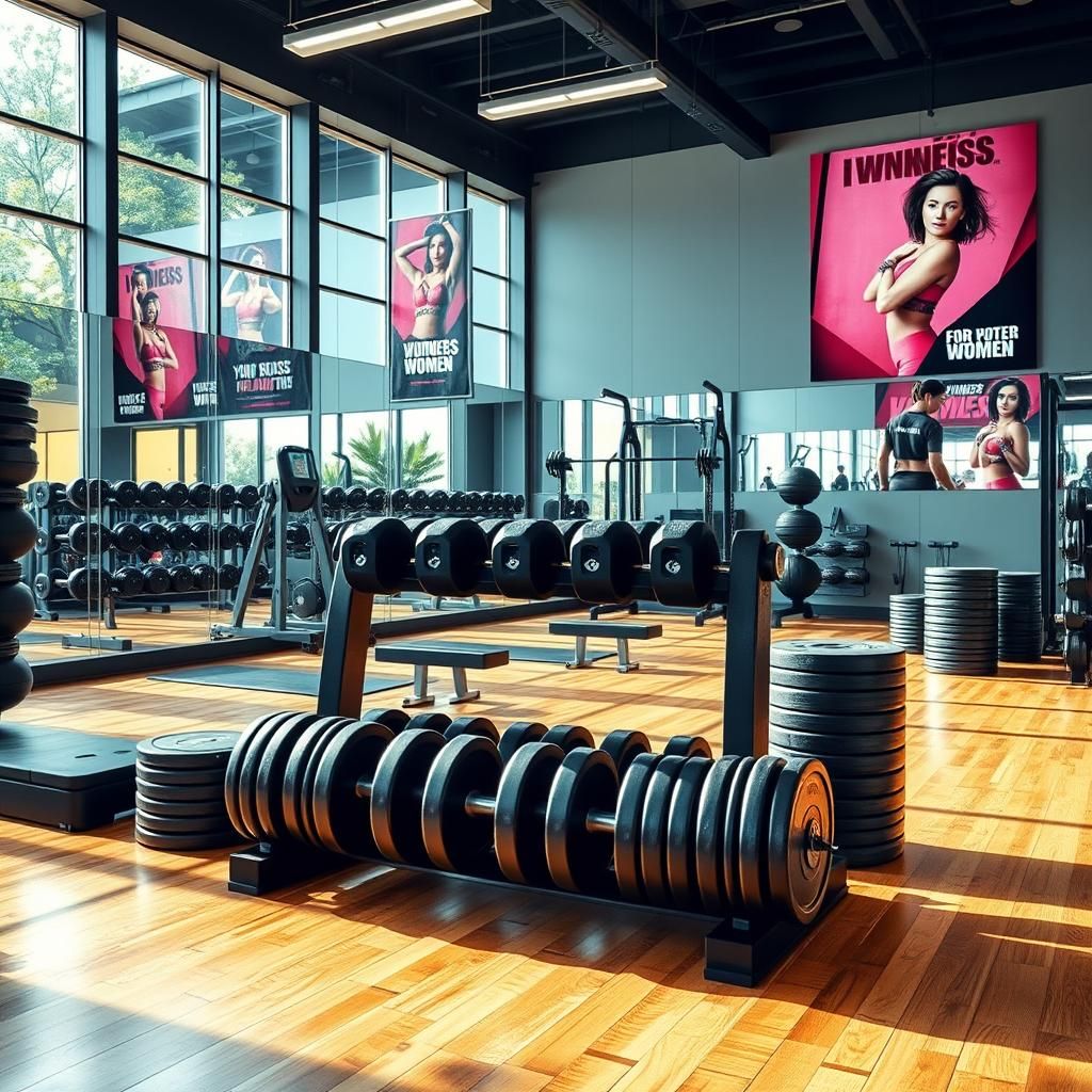 Empowered Woman in the Gym
