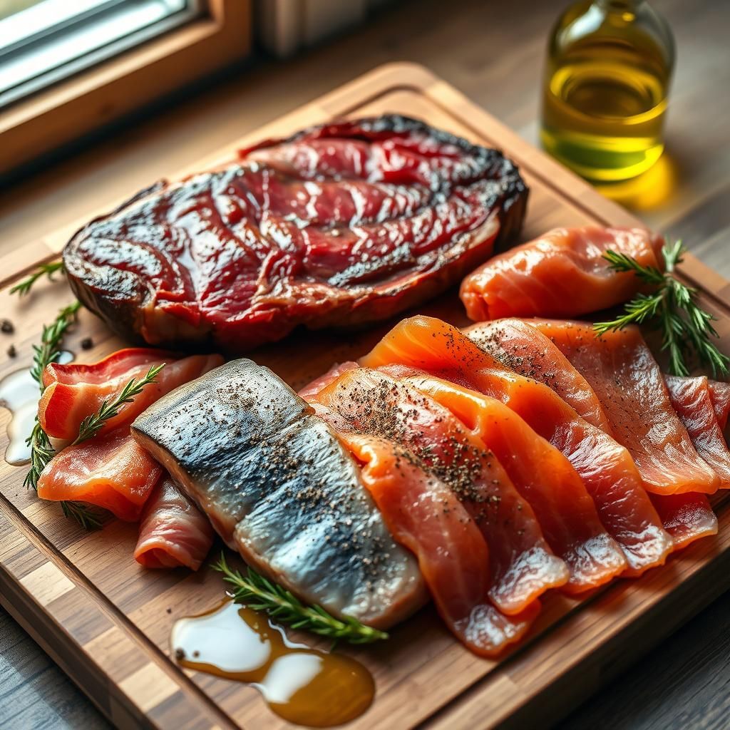 Fatty Cuts of Meat and Fish