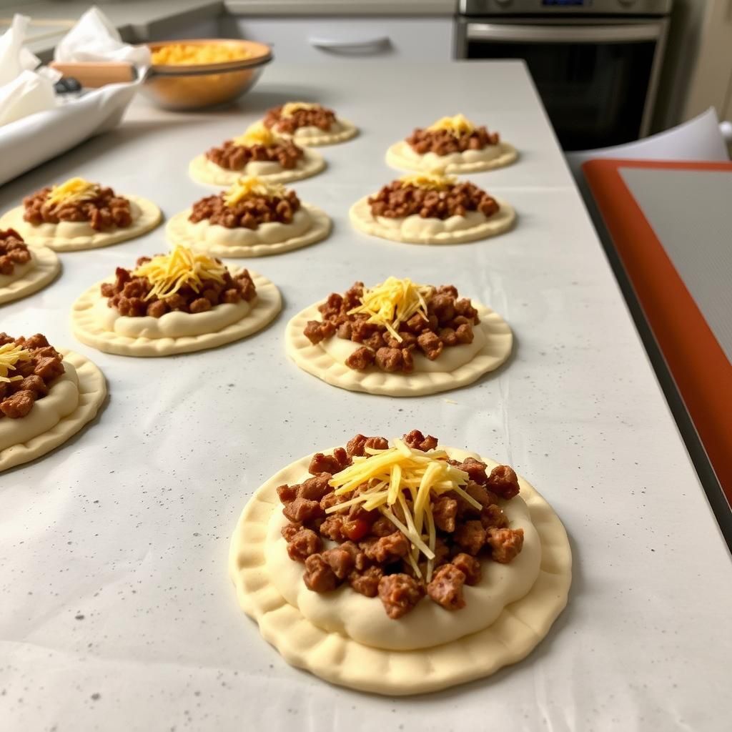 Filling the Biscuits