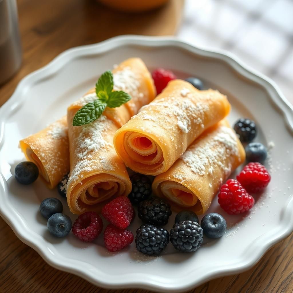 Finished Crispy Roll-Ups