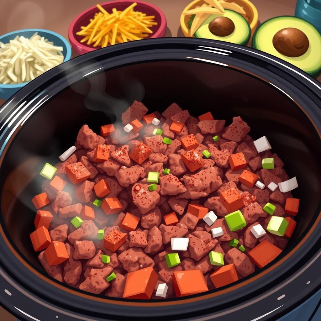 Keto Crockpot Taco Meat