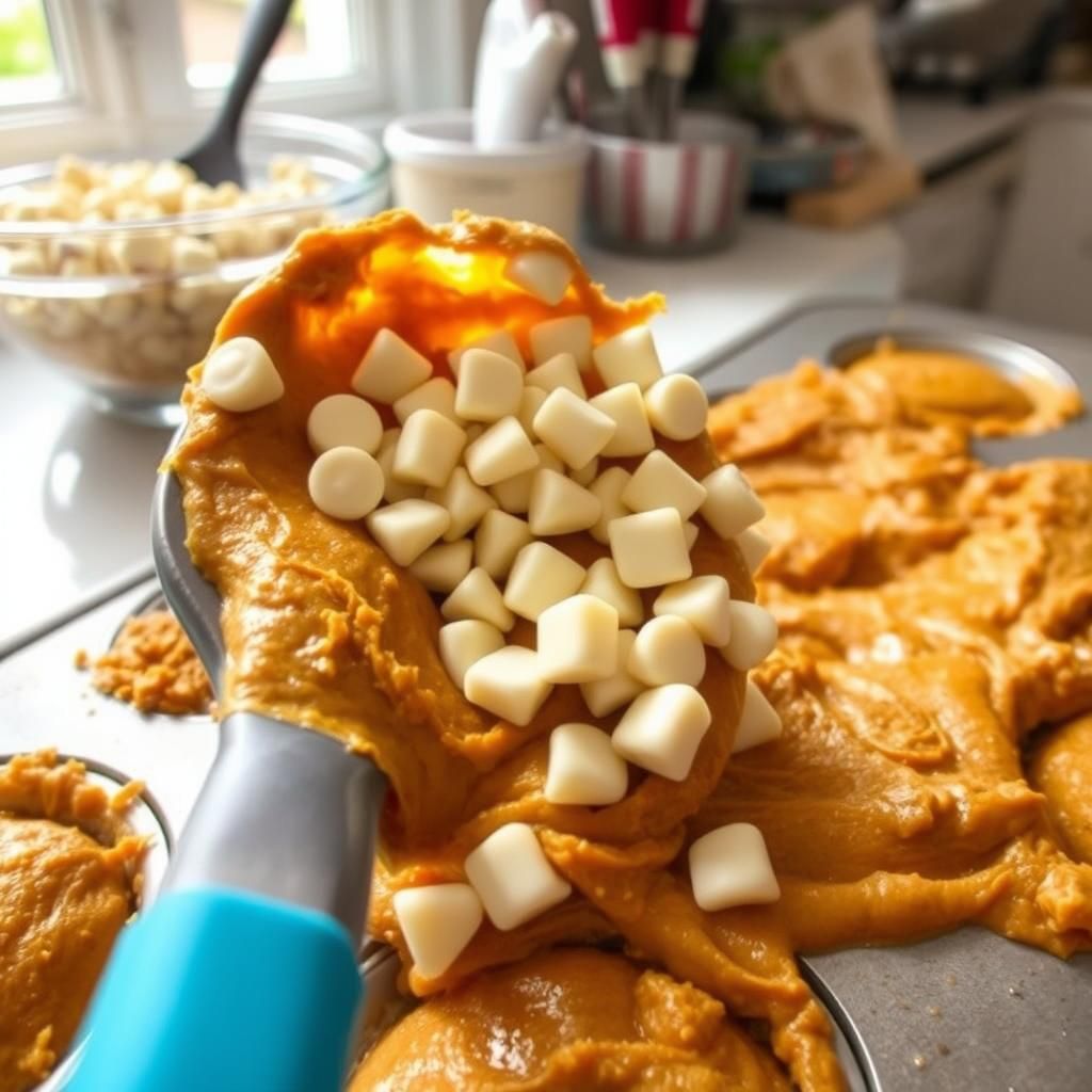Folding in Chocolate Chips - Cooking process photo (Step 5: Fold in Chocolate Chips)