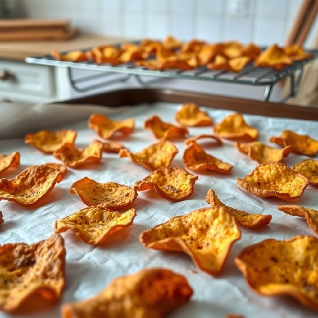 Fresh Cinnamon Chips After Baking