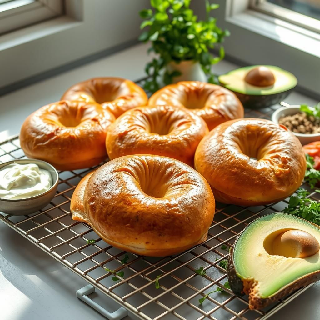 Freshly Baked Bagels - Final dish photo