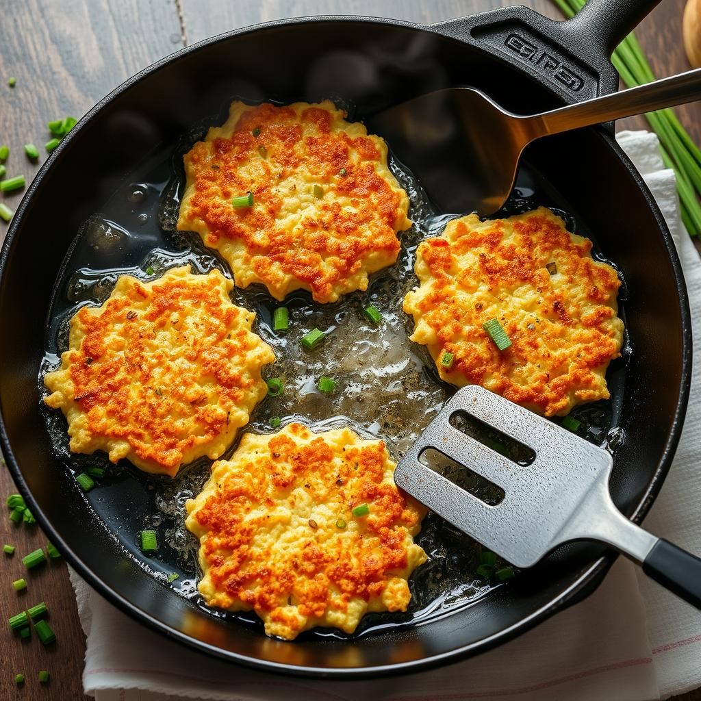 Frying the Hash Browns