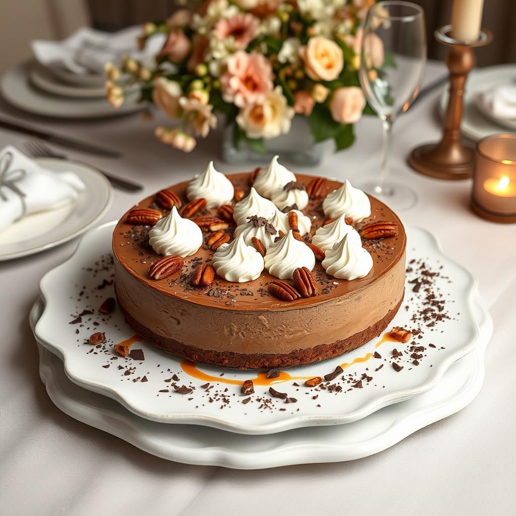 Garnished Dessert Presentation