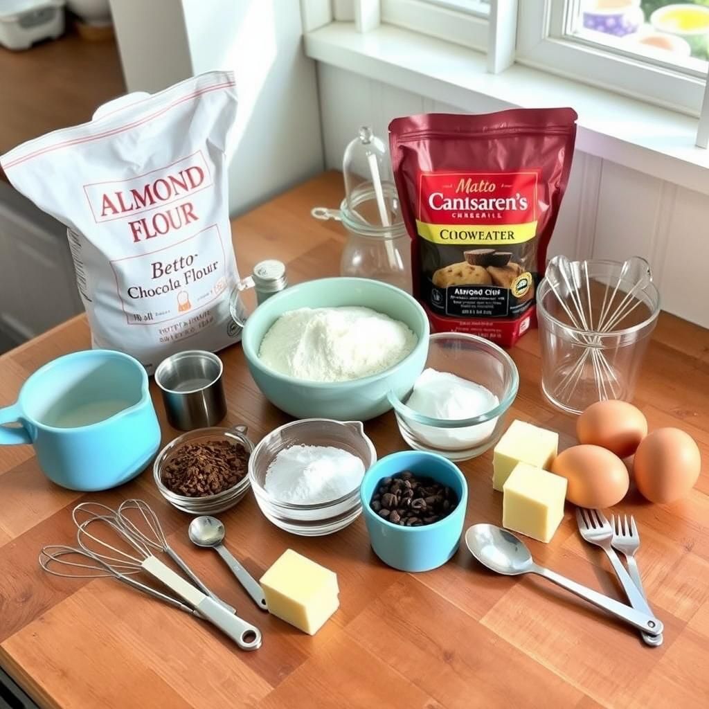 Gathering Ingredients for Brownies - Ingredient preparation photo