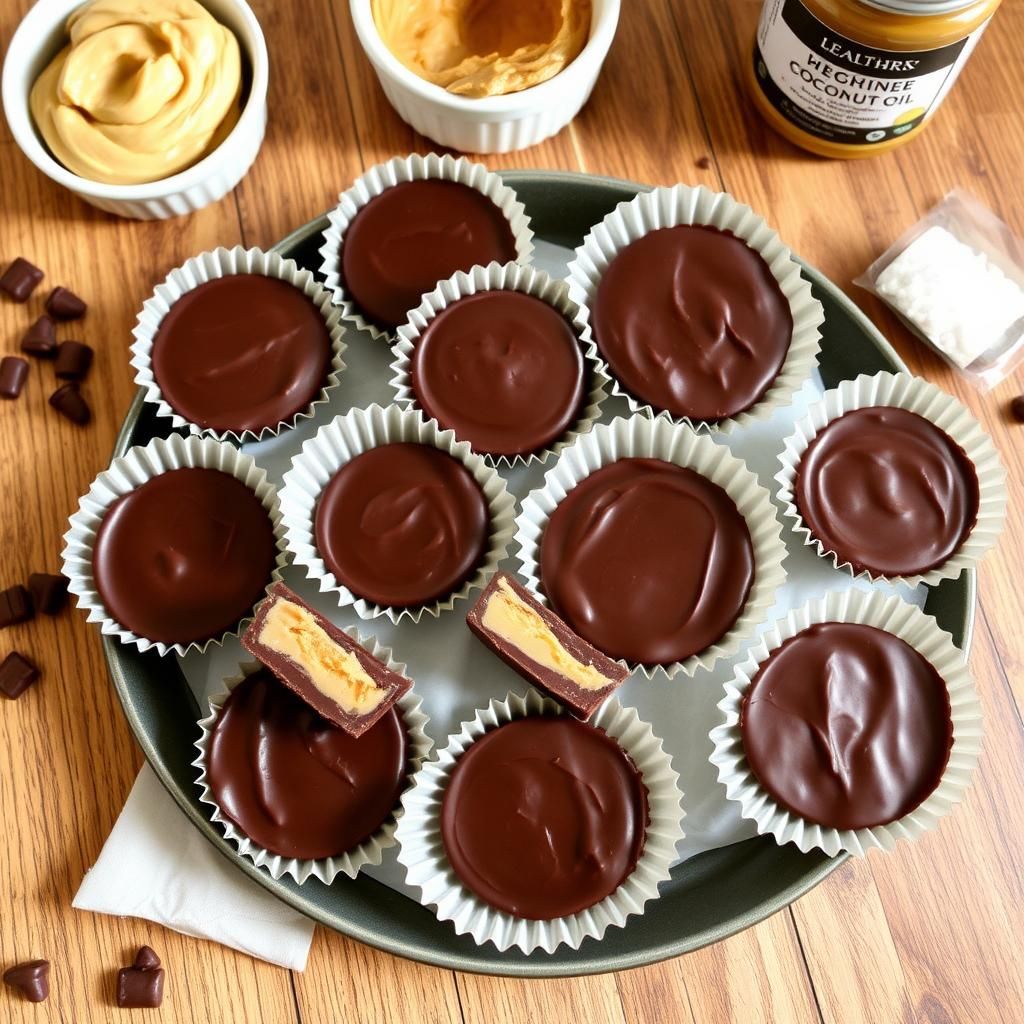 Glistening Keto Peanut Butter Cups