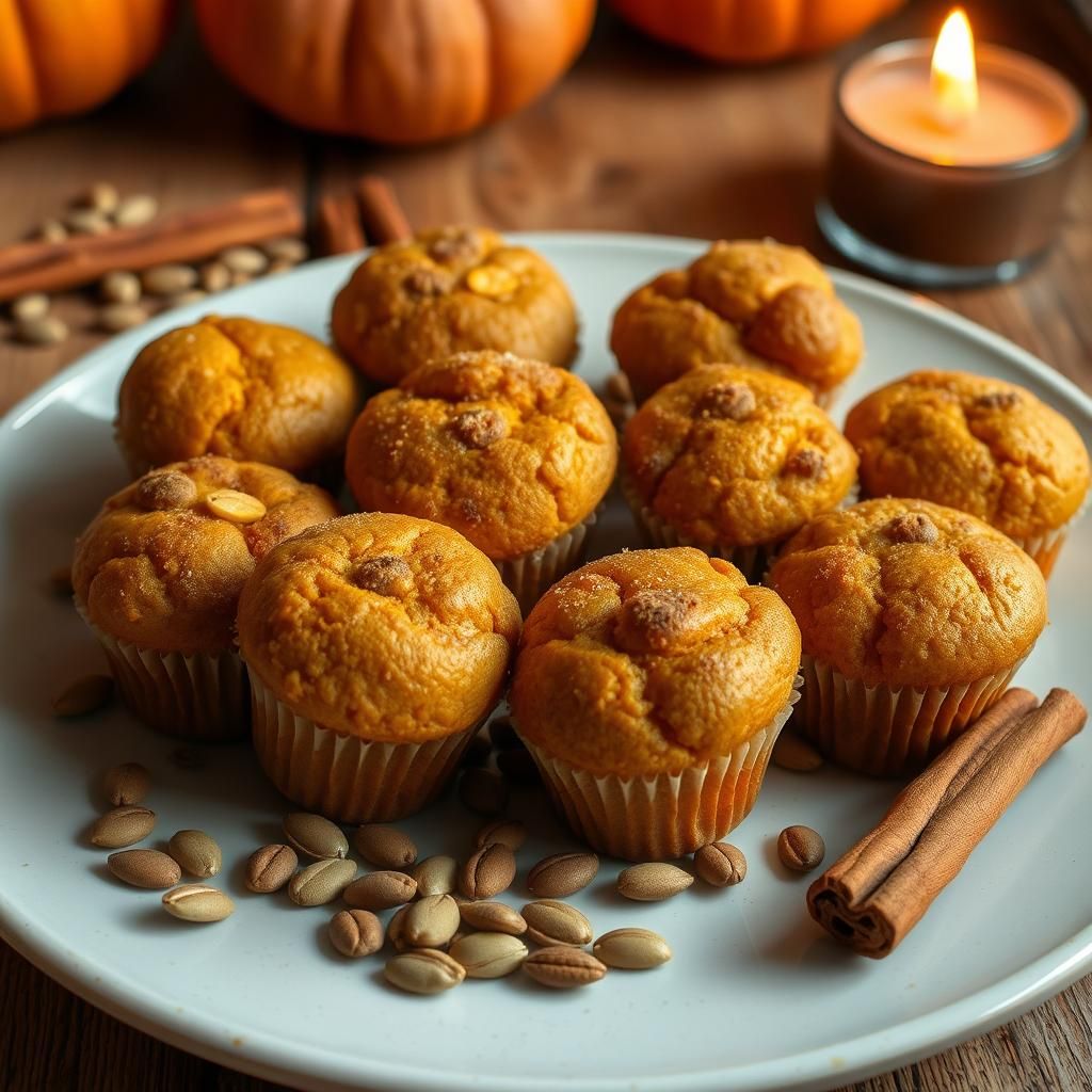 Golden Brown Freshly Baked Muffins