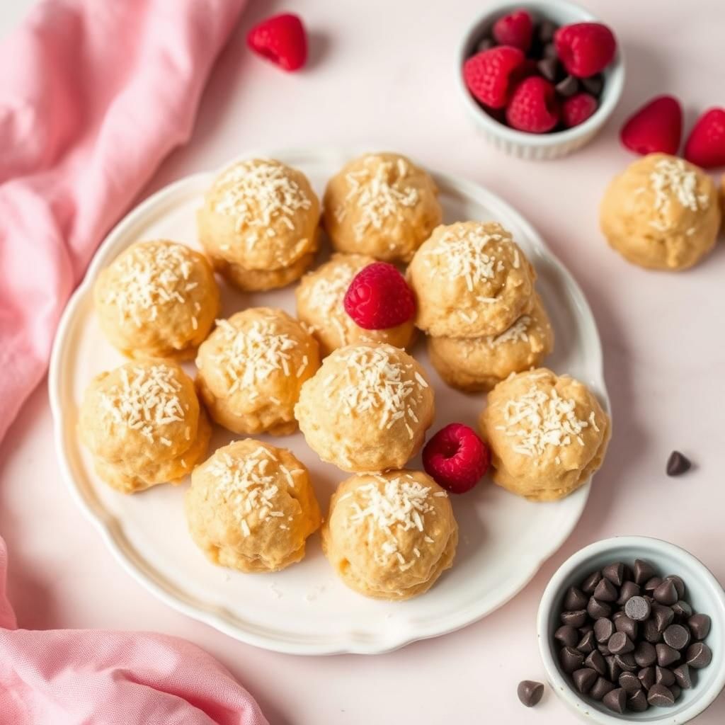Golden Keto Coconut Macaroons on a Tray