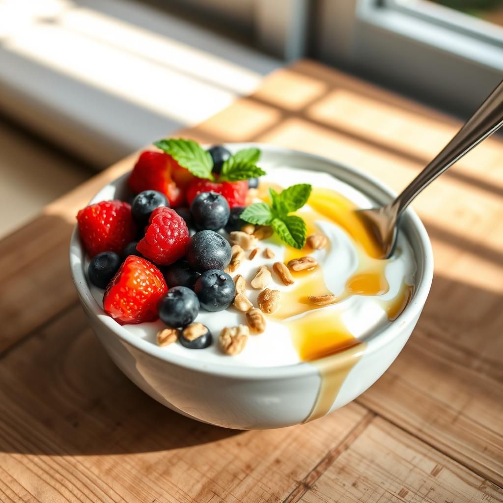 Greek Yogurt with Berries and Nuts