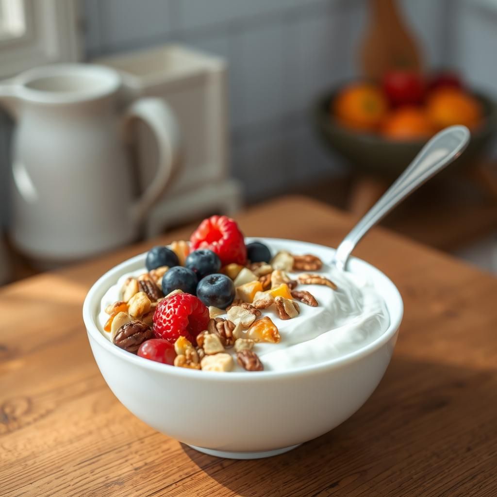 Greek Yogurt with Nuts and Berries