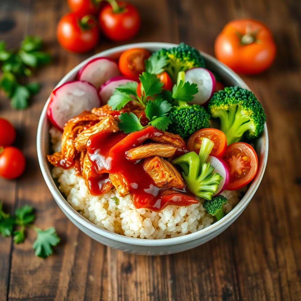 Healthy BBQ Chicken Bowl