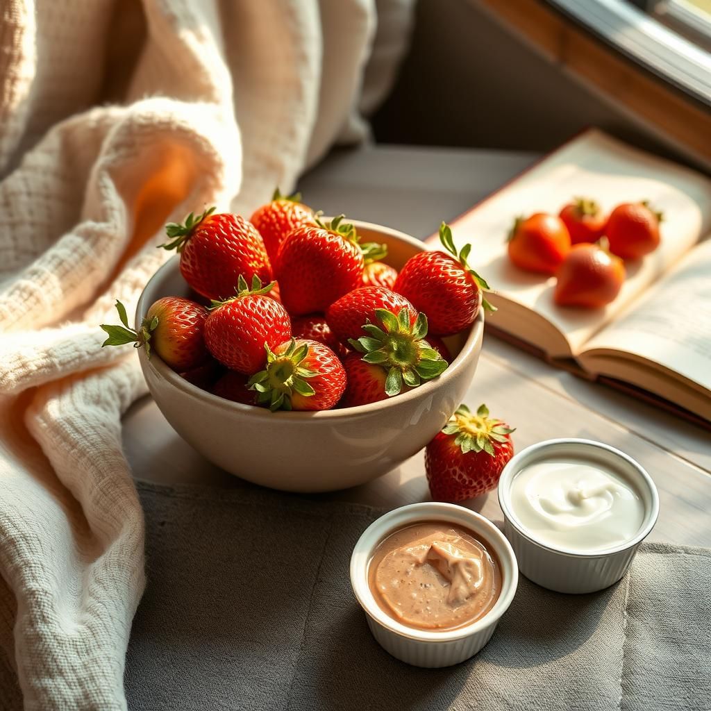 Healthy Snack Time with Air-Fried Strawberries
