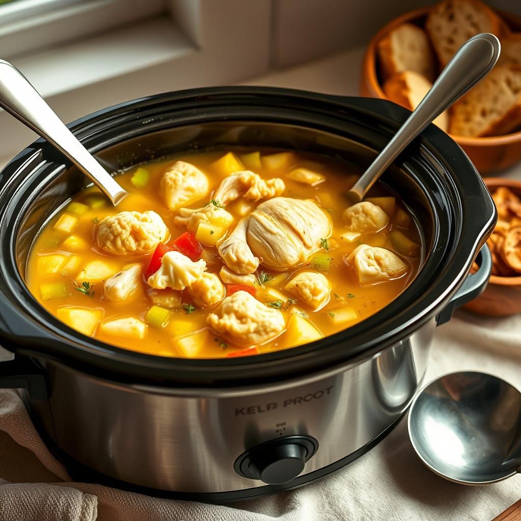 Keto Crockpot Chicken Soup