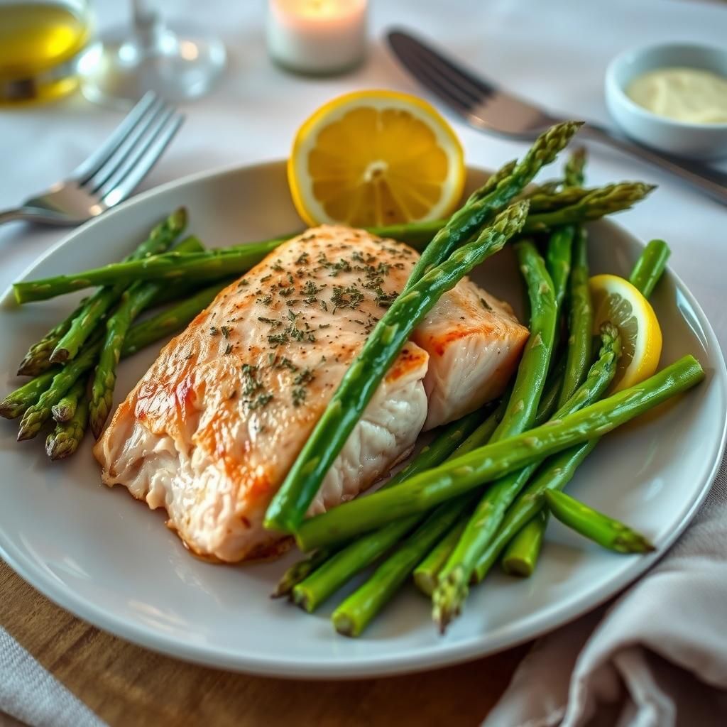 Baked Salmon with Asparagus