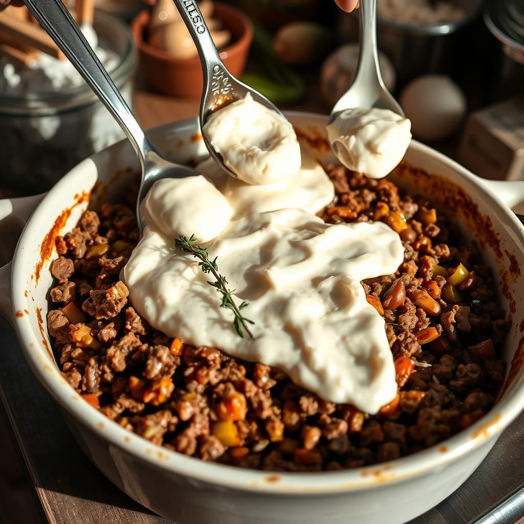 Hearty Keto Shepherd's Pie Assembly