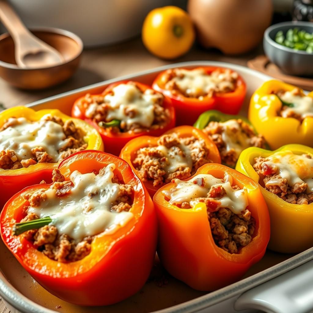 Hearty Stuffed Bell Peppers