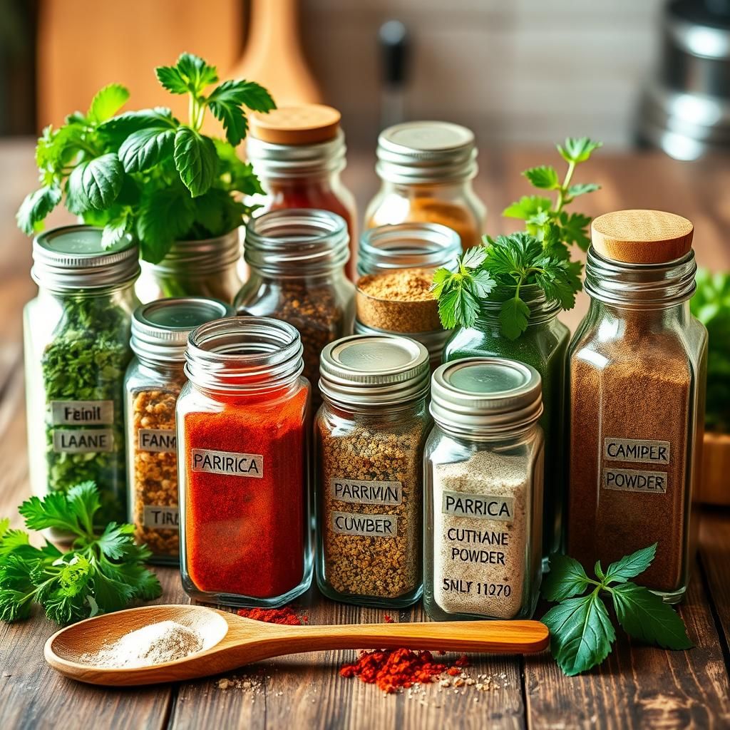 Herbs and Spices for Meal Prep