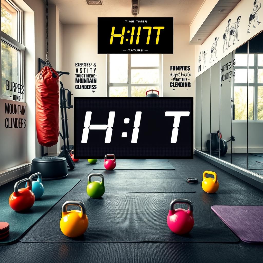 High-Intensity Interval Training Setup