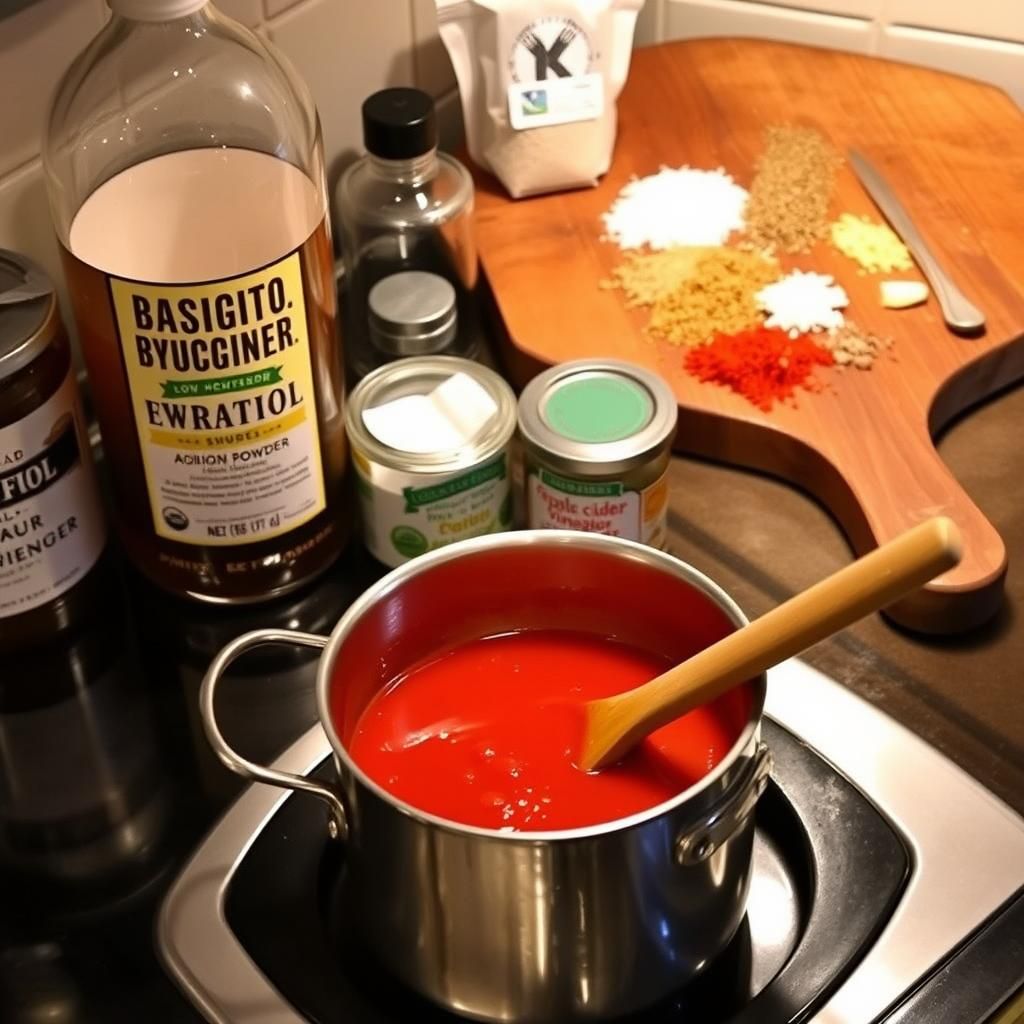 Homemade Low-Carb Ketchup Preparation