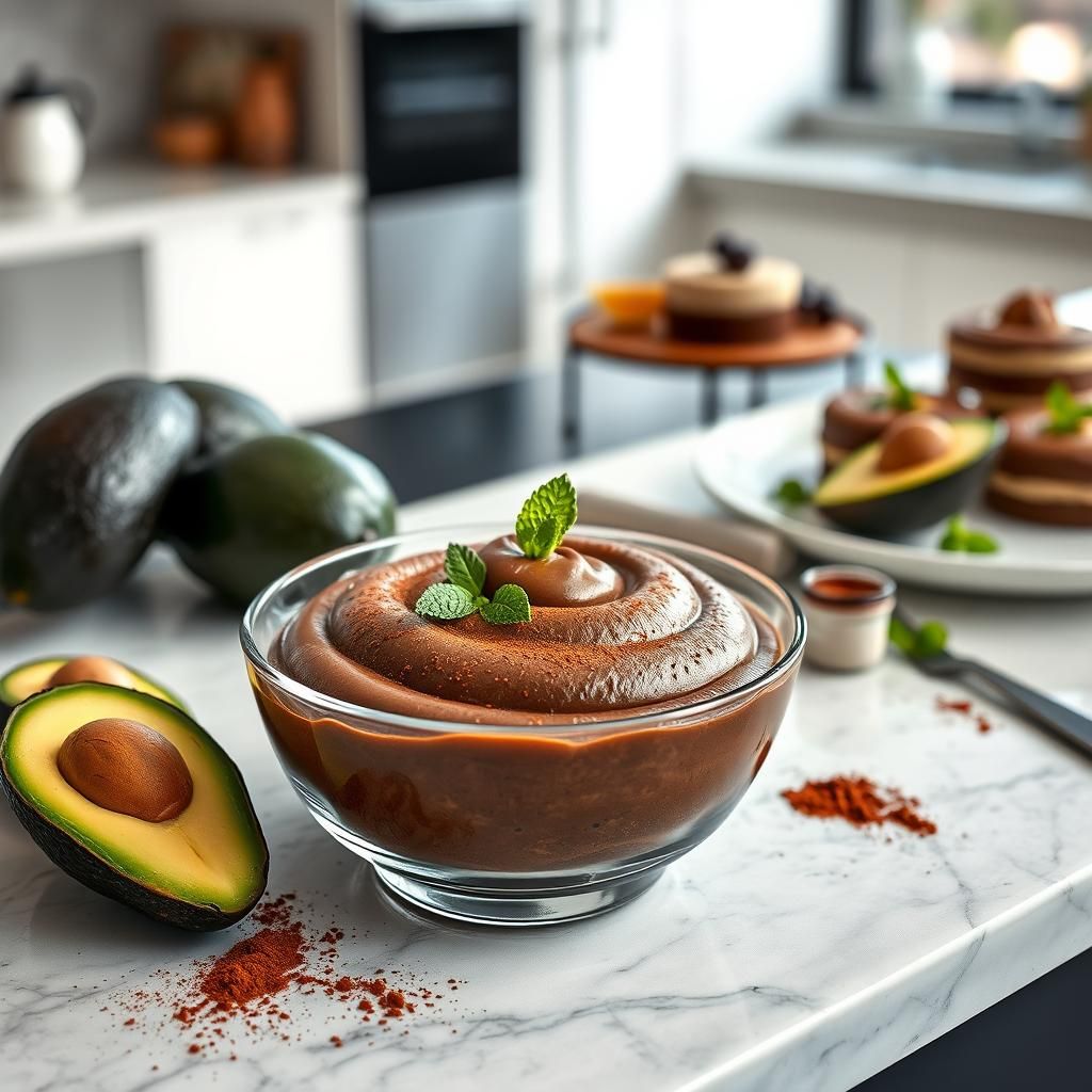 Indulgent Keto Chocolate Avocado Mousse Assembly