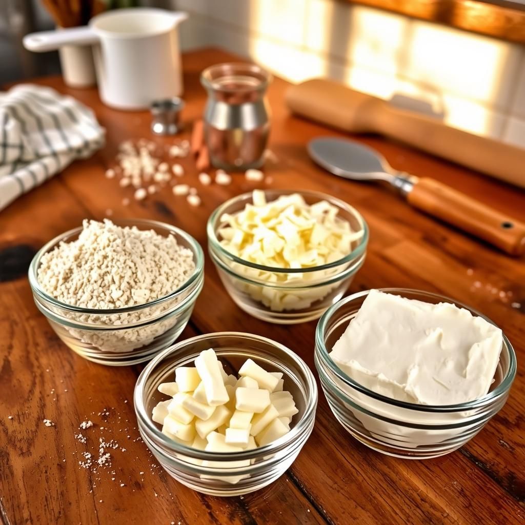 Ingredient Layout for Dough Preparation