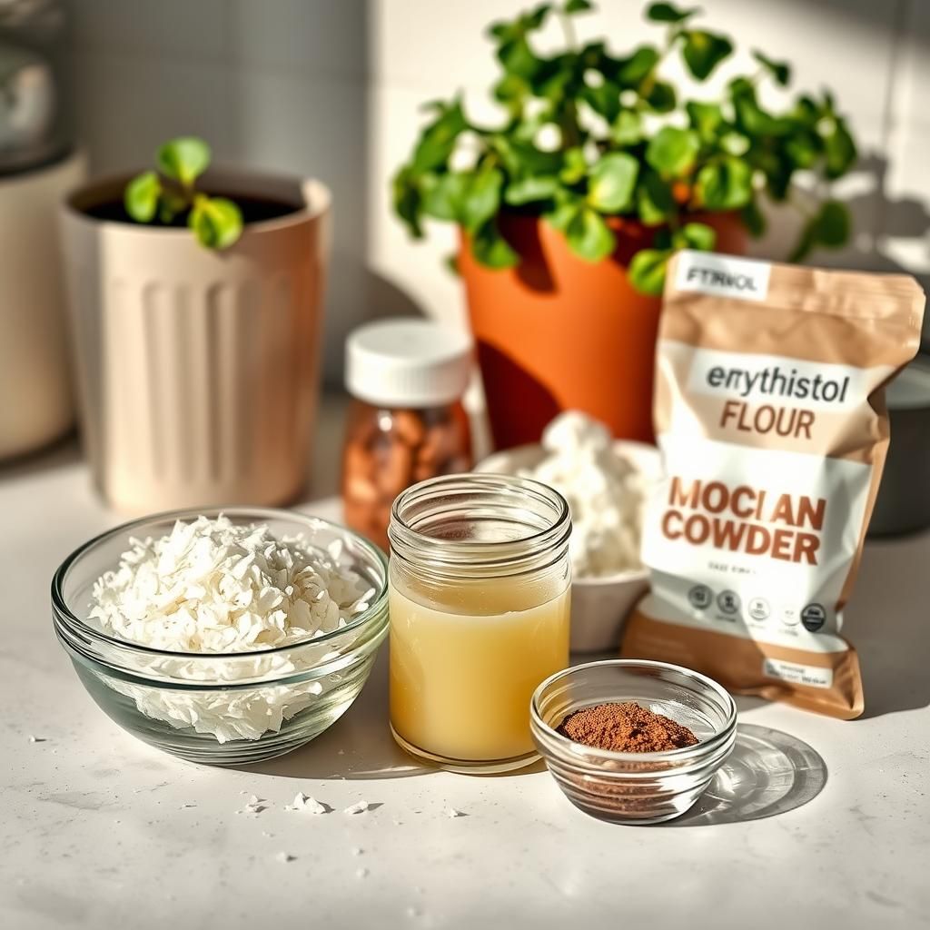 Ingredients for Chocolate Coconut Cookies