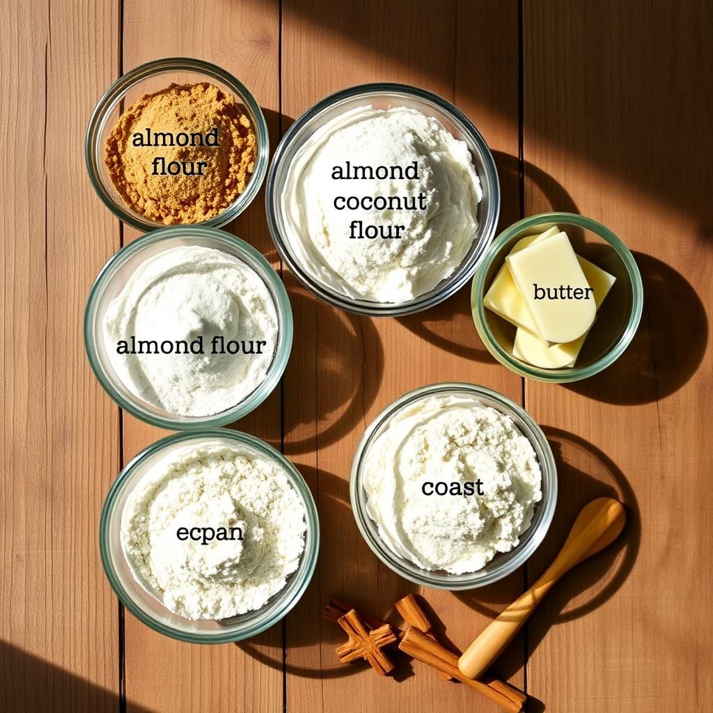 Ingredients for Keto Snickerdoodles