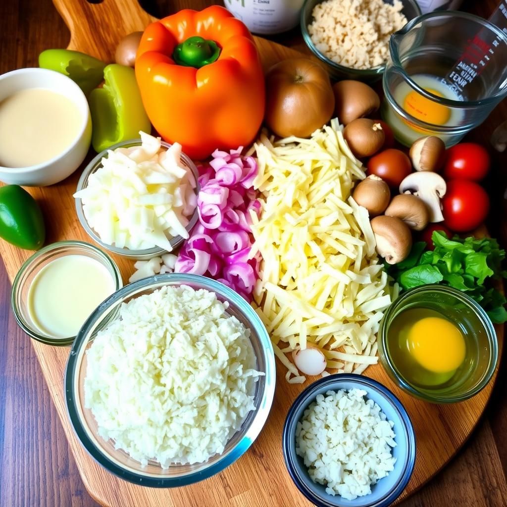 Ingredients for Low-Carb Pizza Rolls
