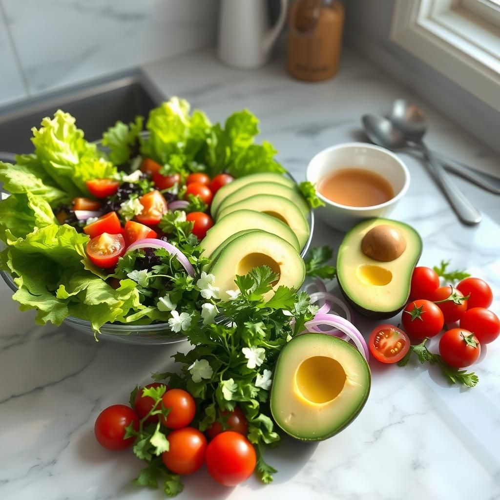 Ingredients for a Fresh Side Salad
