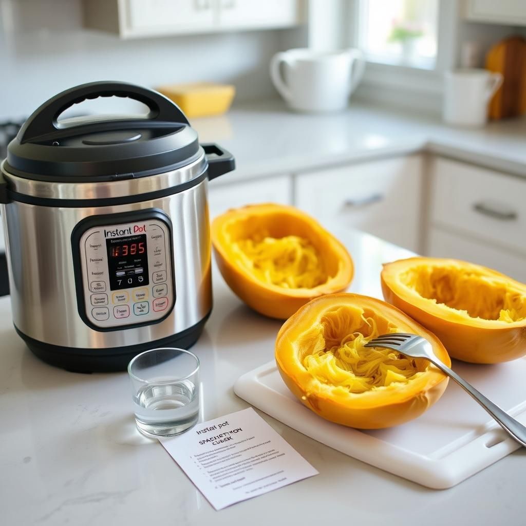 Instant Pot Spaghetti Squash Cooking - Cooking process photo (Instant Pot)
