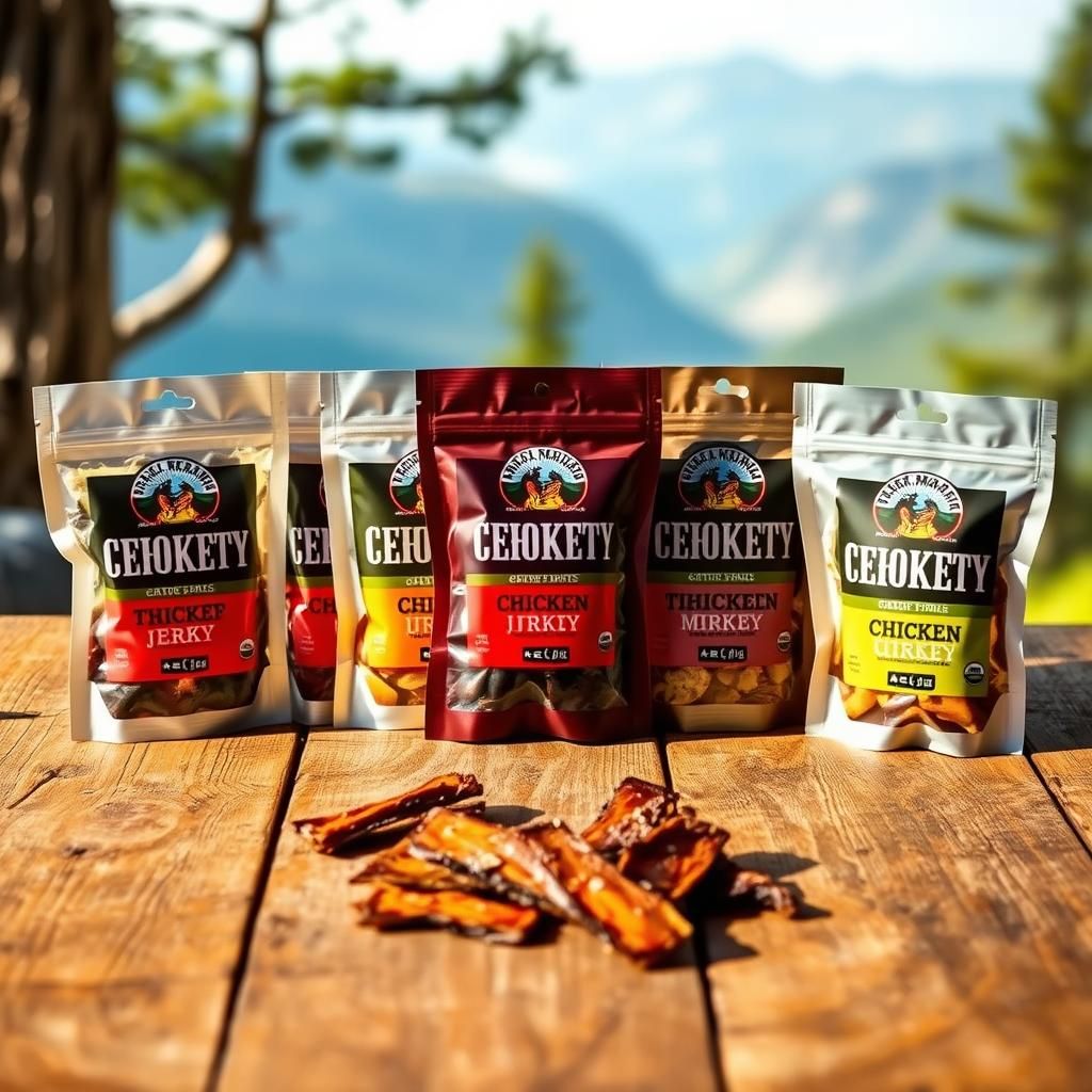 Jerky Selection Display - Final dish photo (Jerky)