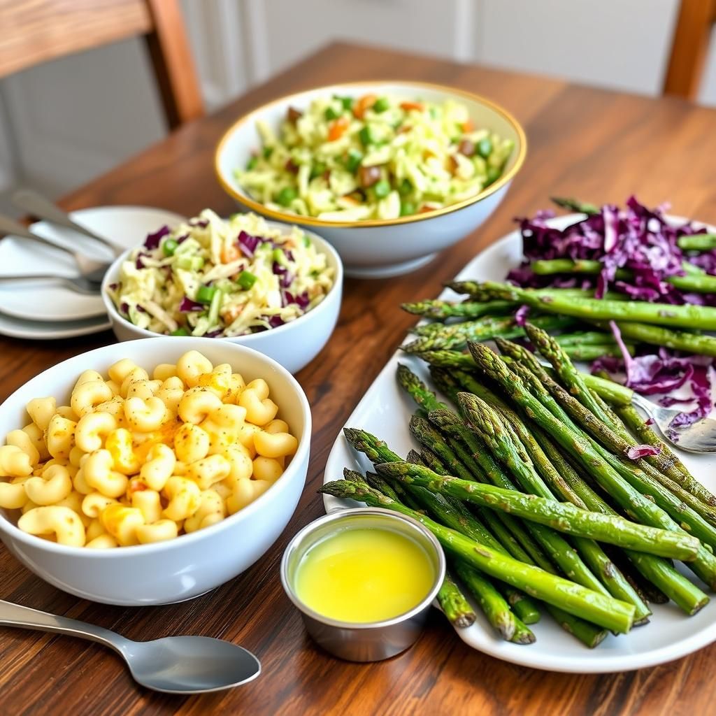Keto BBQ Side Dishes Arranged