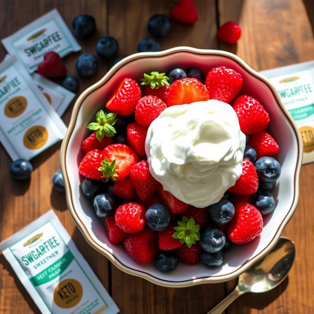 Keto Berries and Cream Delight