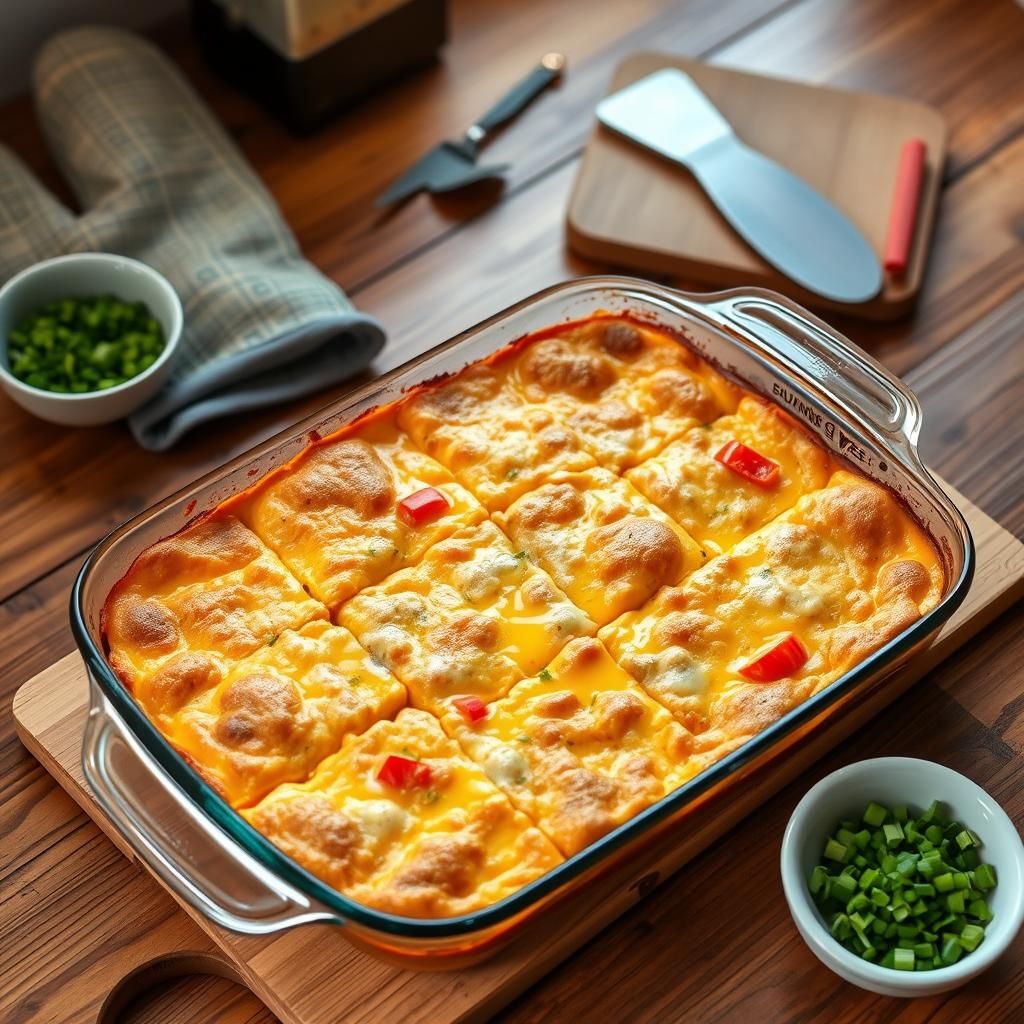 Keto Breakfast Casserole Freshly Baked