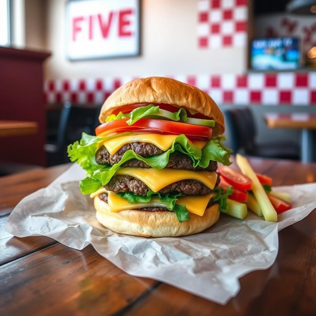 Keto Five Guys Burger