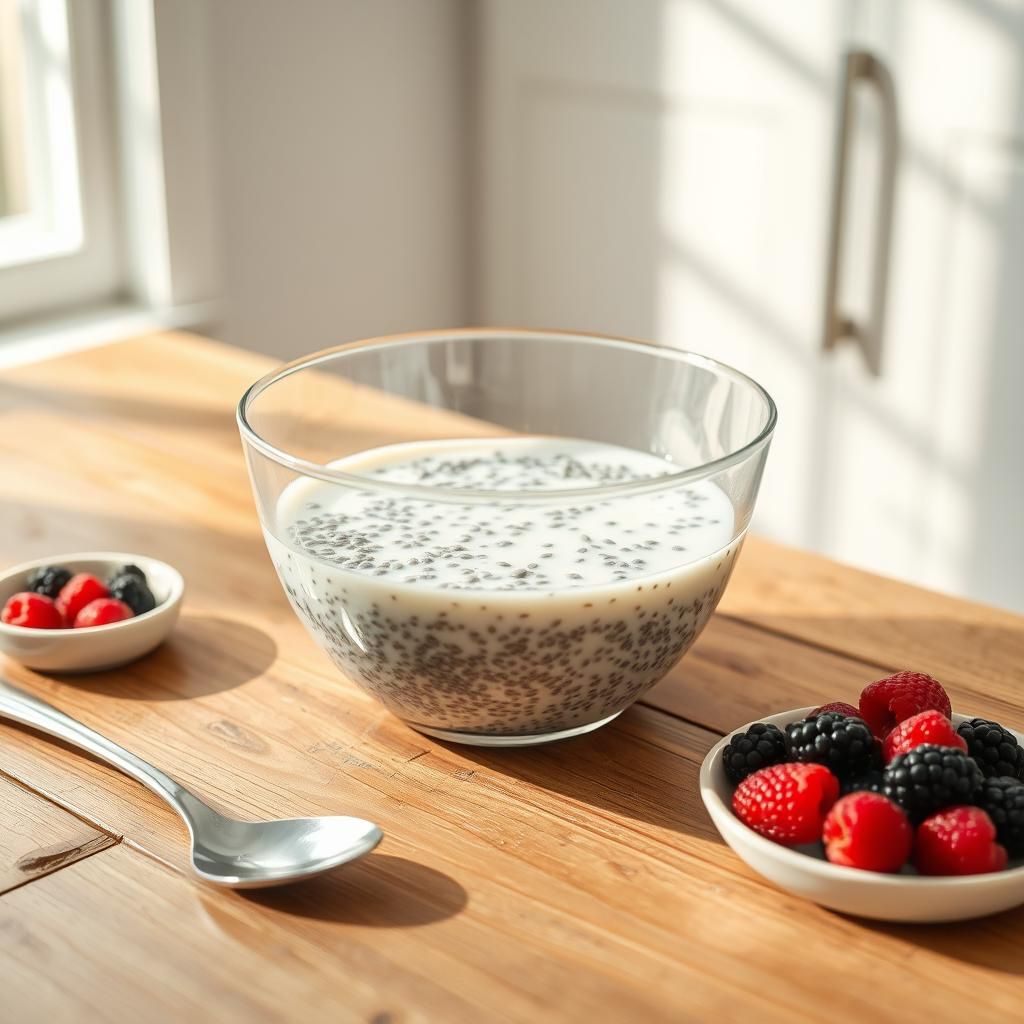 Keto Chia Seed Pudding Preparation