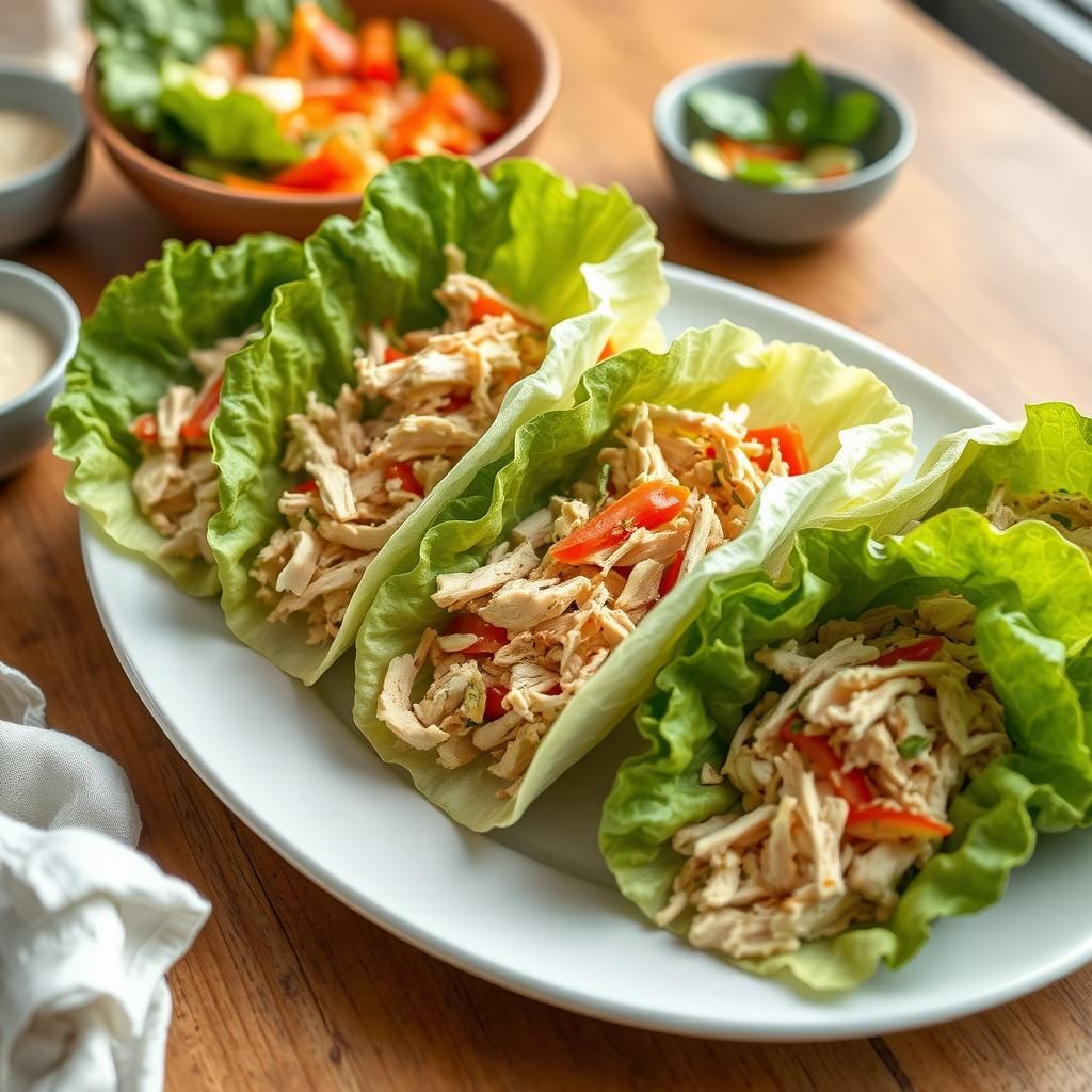 Keto Chicken Salad Lettuce Wraps