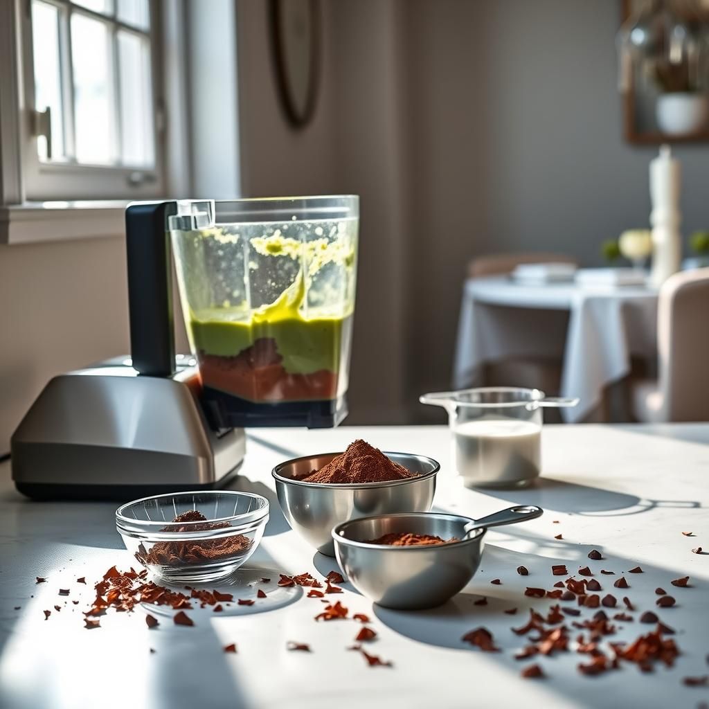 Keto Chocolate Avocado Mousse Preparation