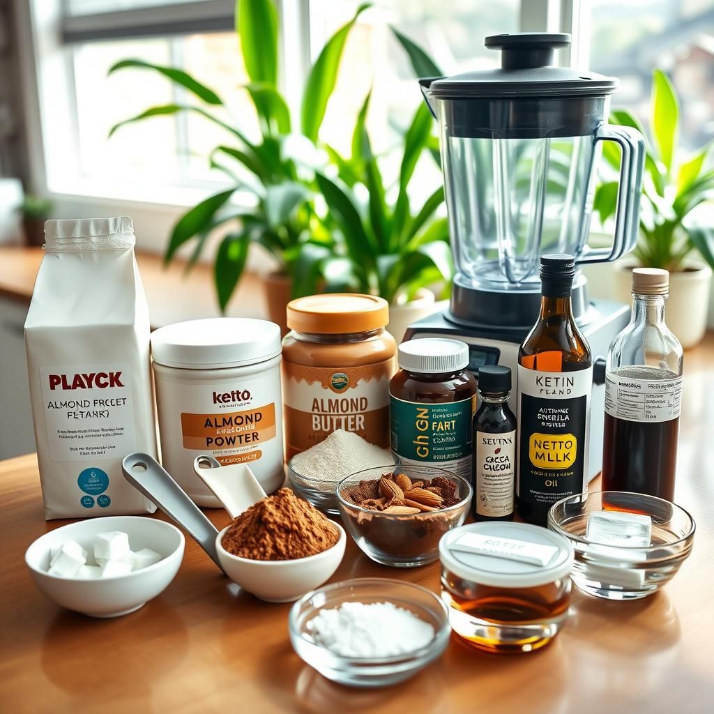 Keto Chocolate Breakfast Smoothie Ingredients