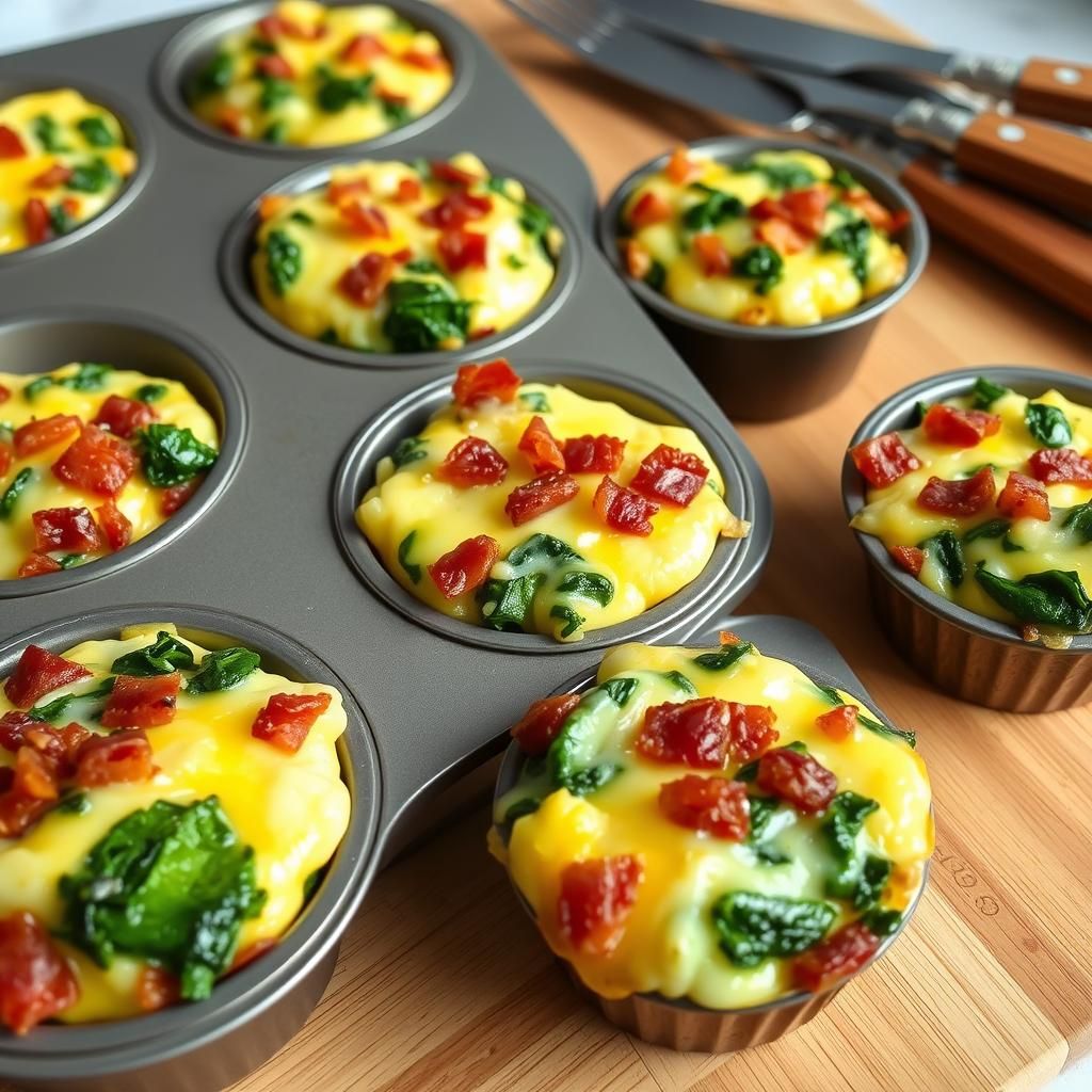 Keto Egg Bites in Muffin Tins