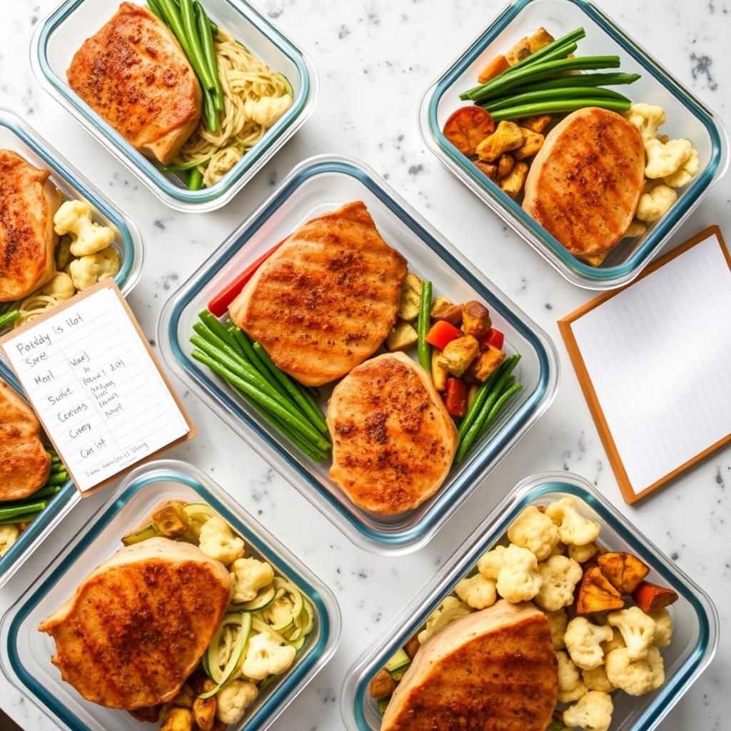 Keto Meal Prep Arrangement