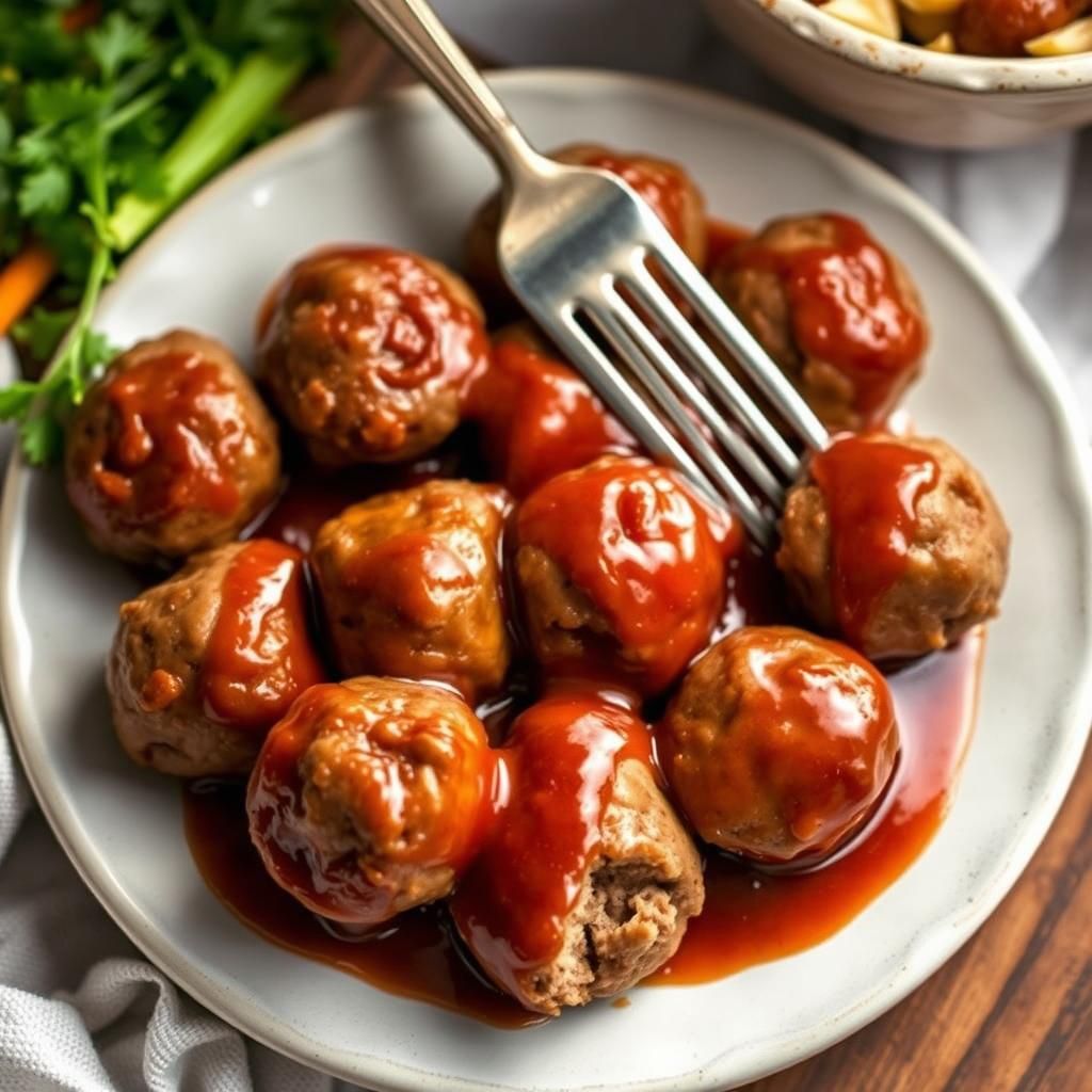 Keto Meatballs Ready to Fork
