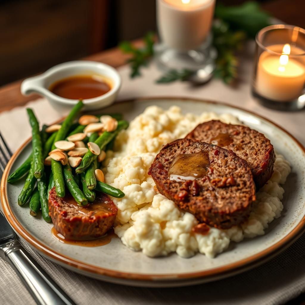 Keto Meatloaf with Sides