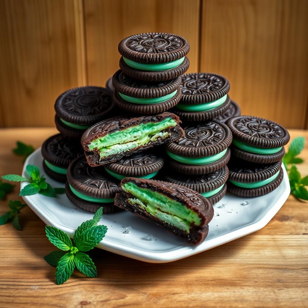 Keto Oreos on a Serving Platter